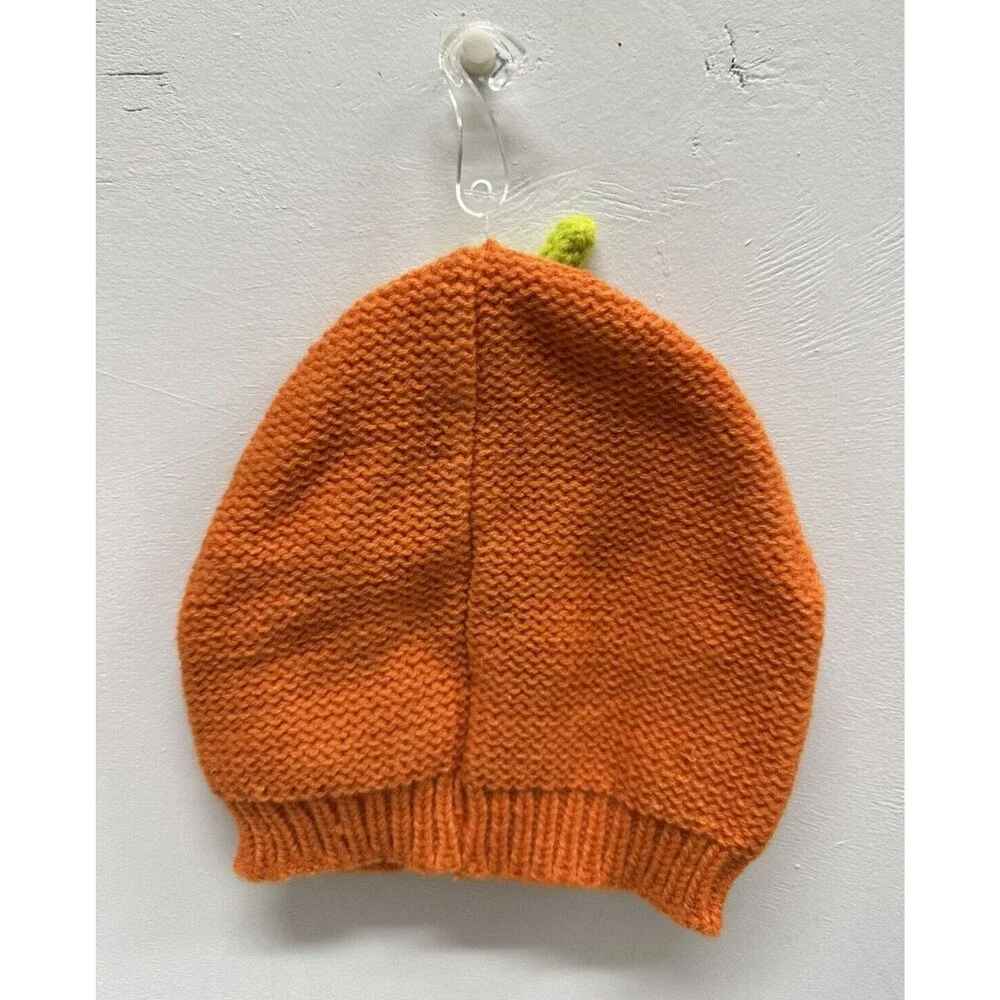 Carter’s baby girl size 3 to 9 months winter orange hat